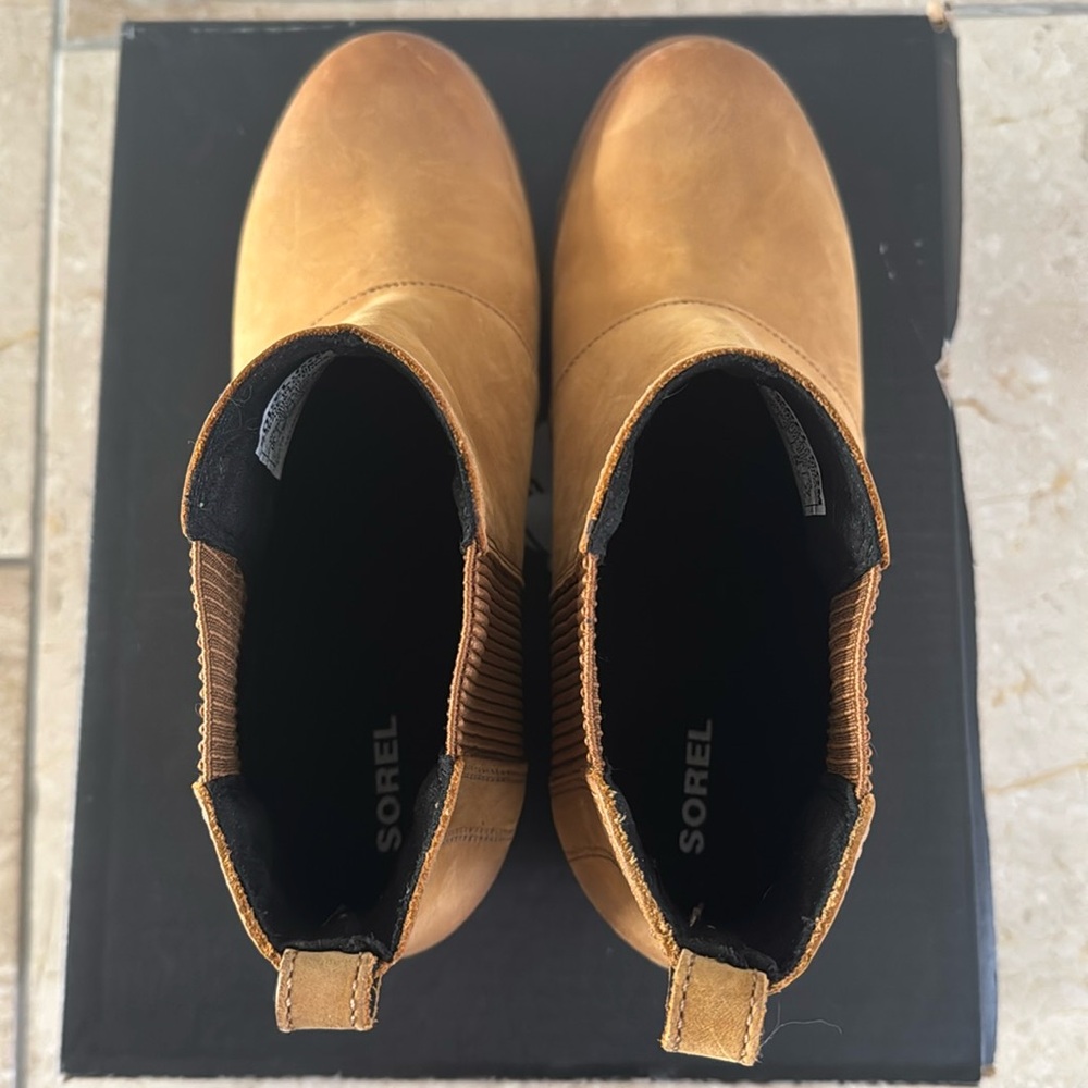 Sorel Joan of Arctic™ Wedge II Chelsea Boot Camel Brown - Picture 15 of 16